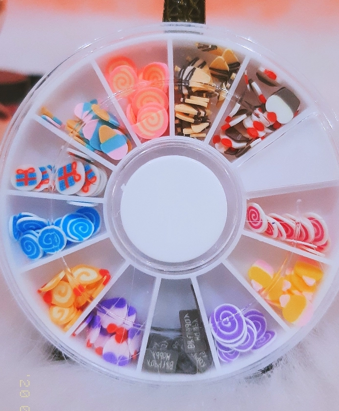 Disco Fimo Fatiado Unhas Decoração Encapsulamento 5mm - Doces - imagem 1