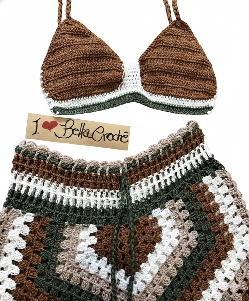 Conjunto sirena - top meia taça  - 2