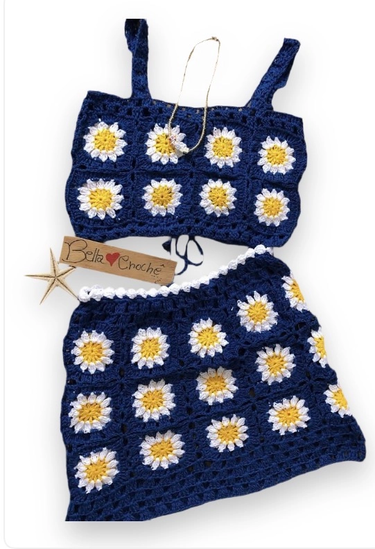 Conjunto Margarida - saia 