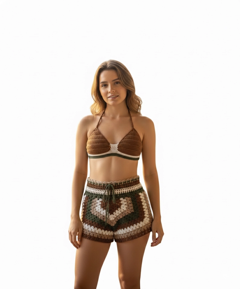 Conjunto sirena - top meia taça  - 3