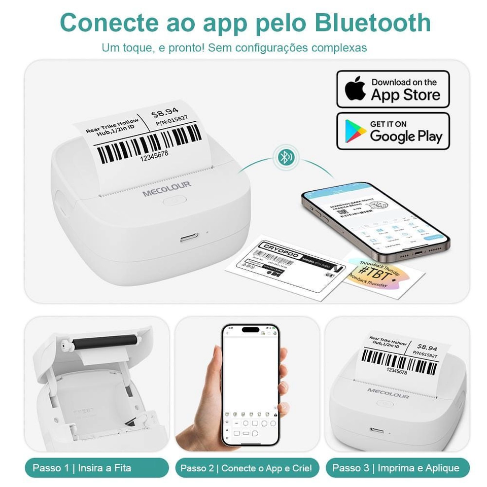 Mini impressora de Etiquetas................................................... 👇 LINK na  DESCRIÇÃO 👇  - imagem 4
