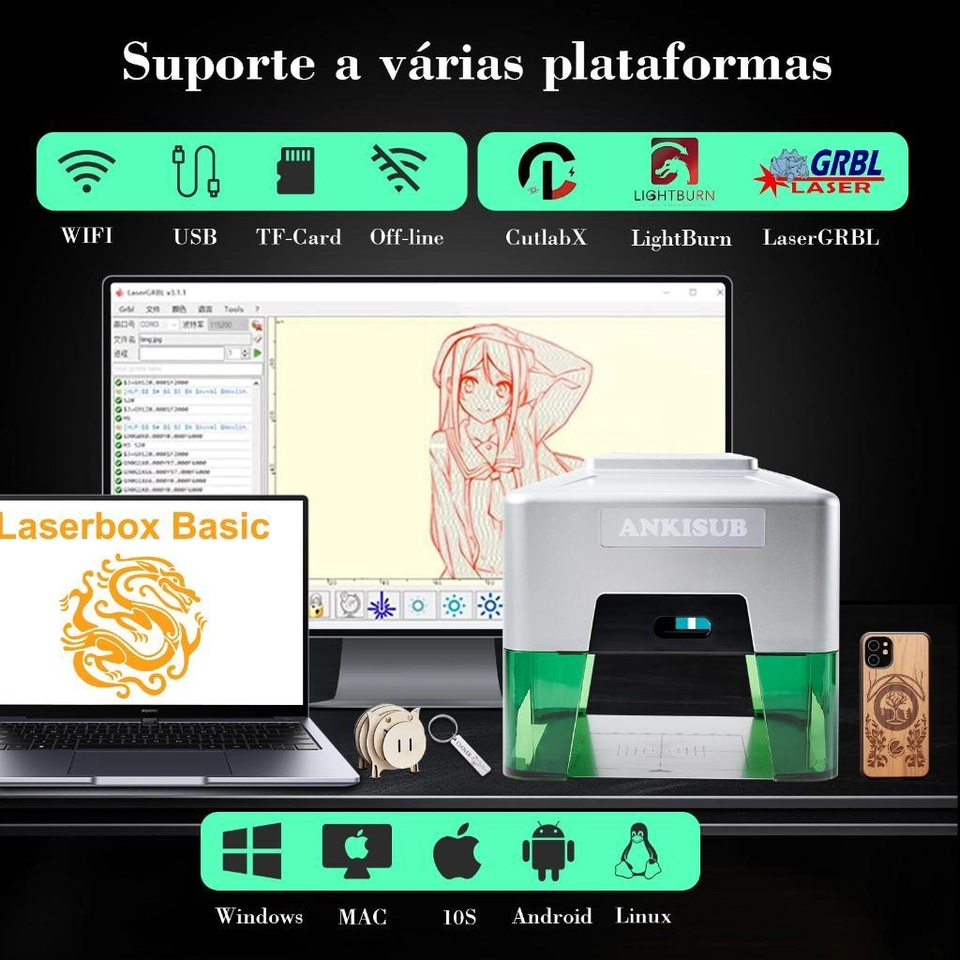 Máquina de Gravação A laser........................ 👇 LINK na DESCRIÇÃO 👇  - imagem 5