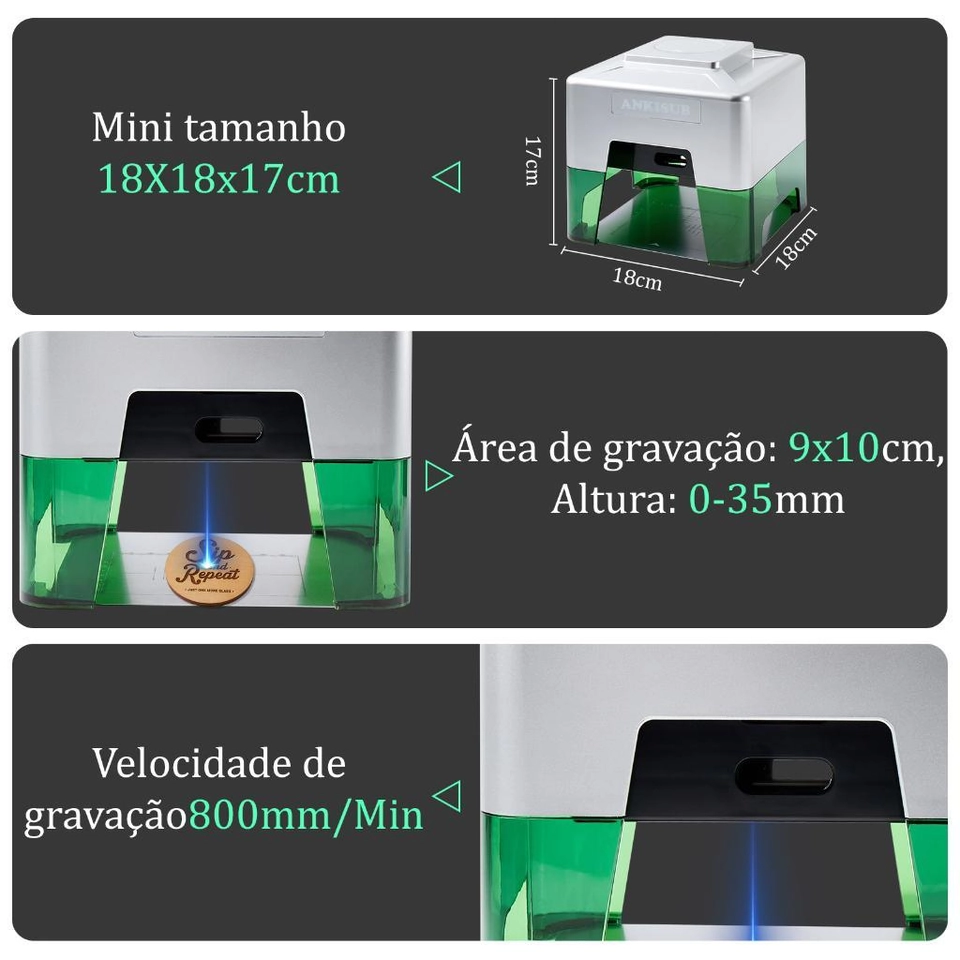Máquina de Gravação A laser........................ 👇 LINK na DESCRIÇÃO 👇  - 6