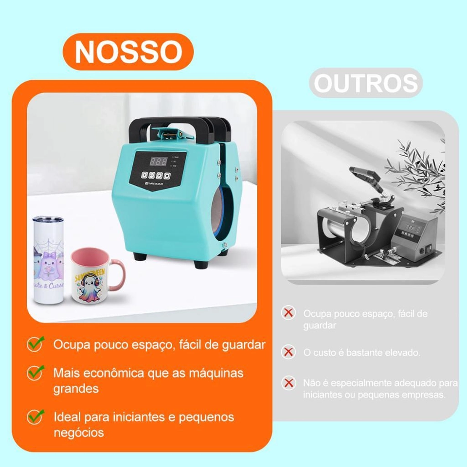 Mecolor Prensa Térmica.................. 👇 LINK na DESCRIÇÃO 👇  - 8