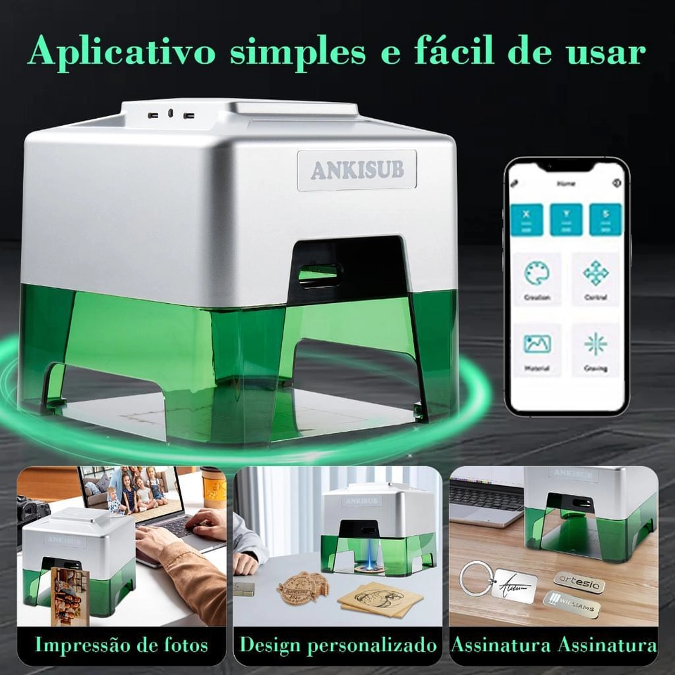 Máquina de Gravação A laser........................ 👇 LINK na DESCRIÇÃO 👇  - imagem 2