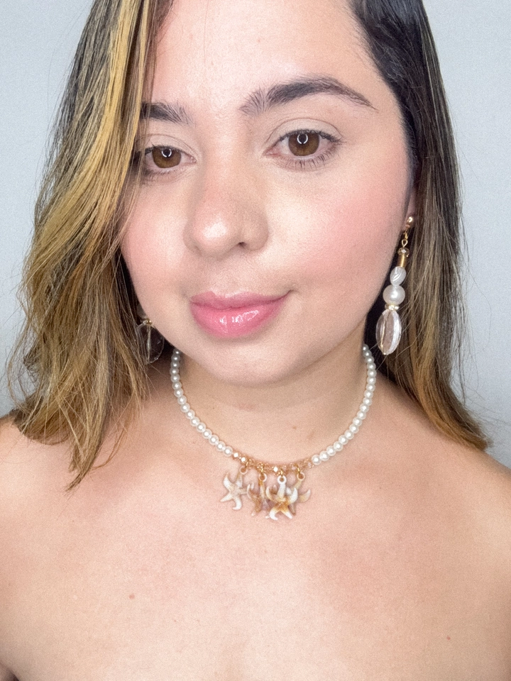Choker estrelas - biju