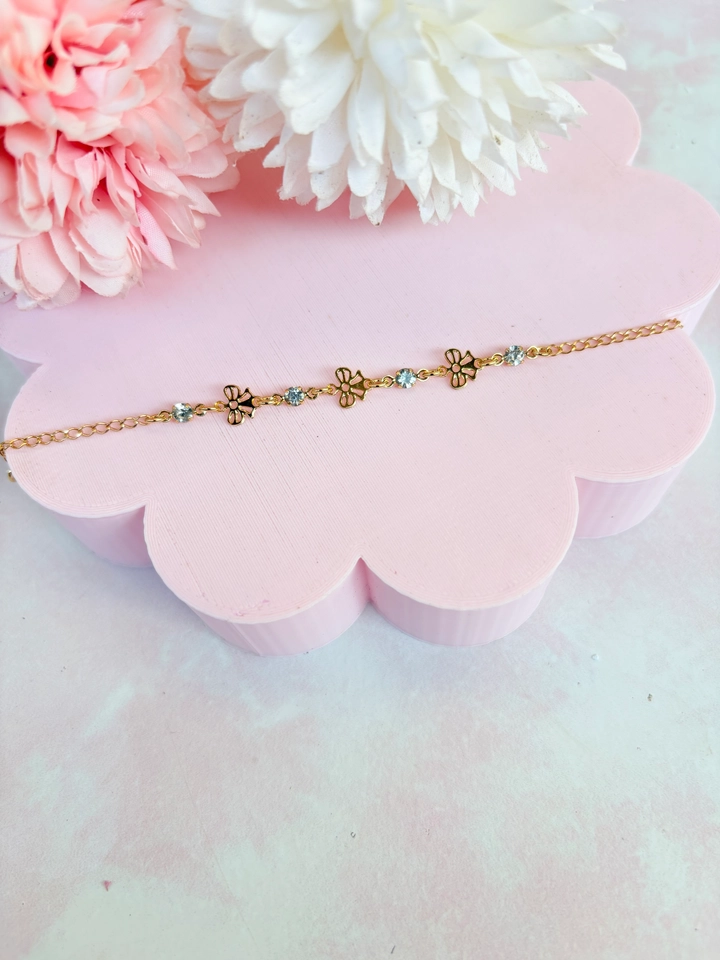 Pulseira infantil lacinhos  - 1