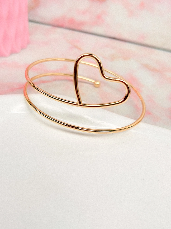 Bracelete coração para o bíceps- biju 
