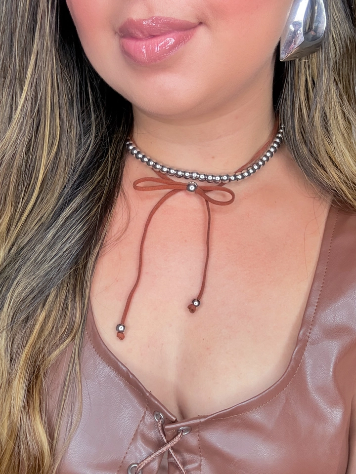 Choker bolinhas 