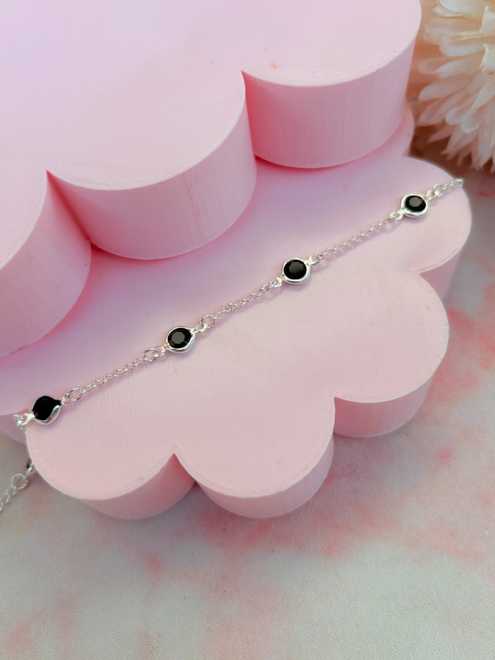 Pulseira bolinha preta  - 1