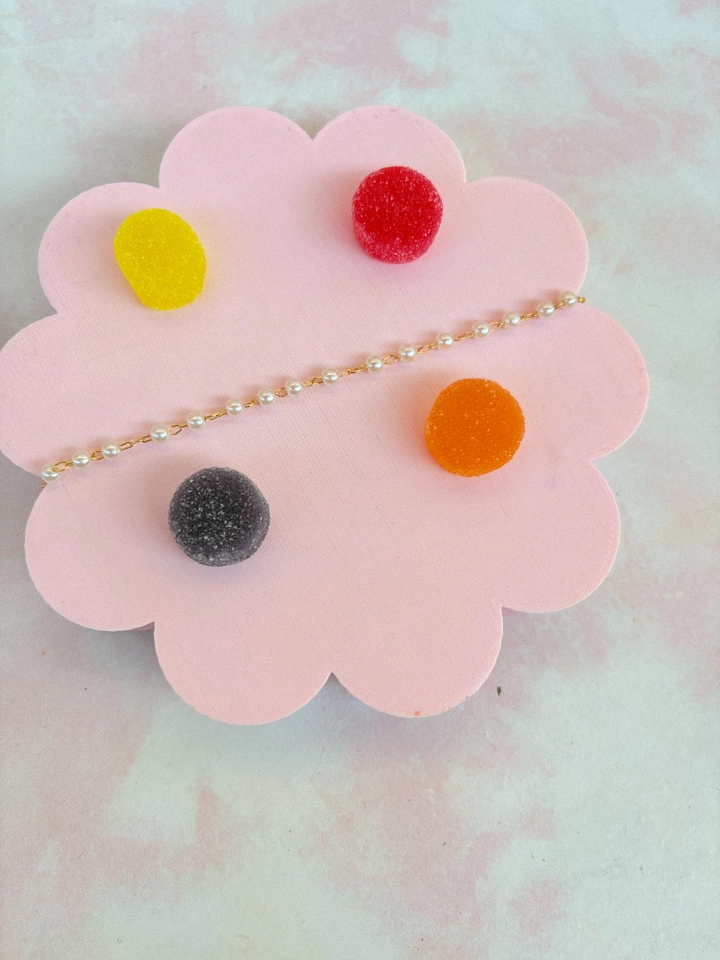 Pulseira infantil pérolas  - 1