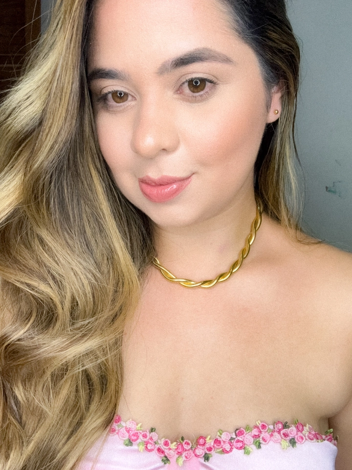 Conjunto colar trançado - aço inoxidável  - 1