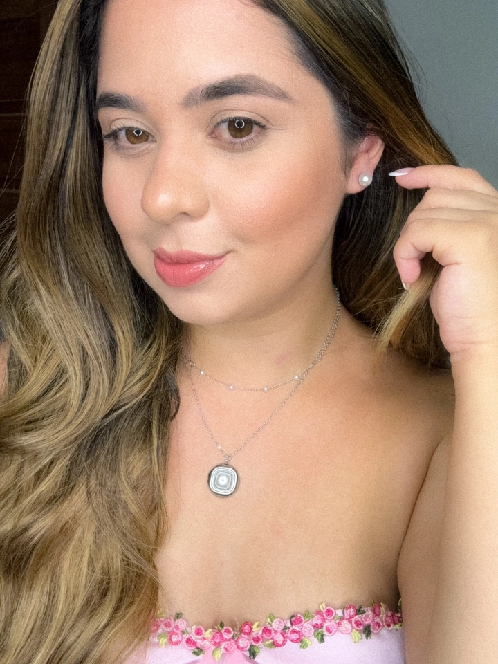 Conjunto colar duplo - aço inoxidável  - 1