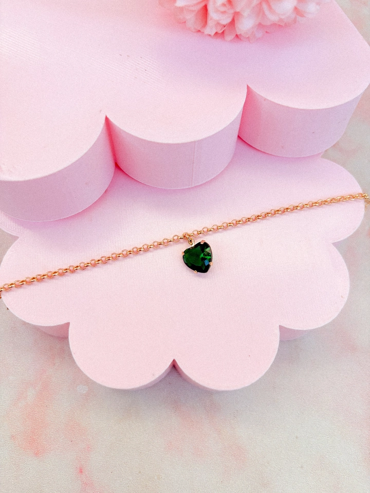 Pulseira elo português verde  - 1