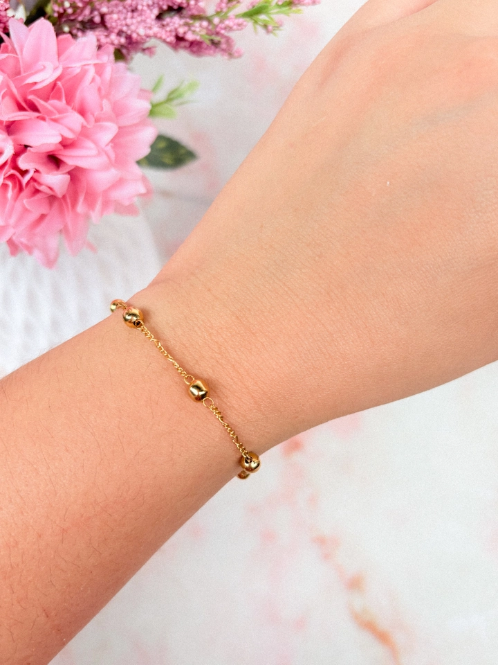 Pulseira bolinha oval  - 1