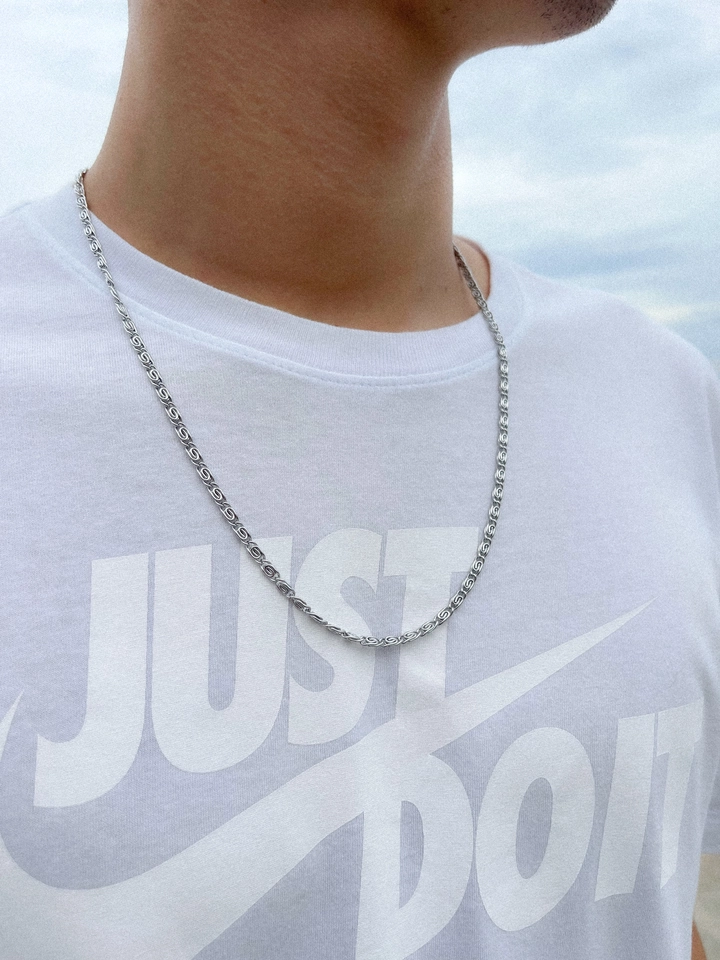 Colar masculino 60cm - aço inoxidável 