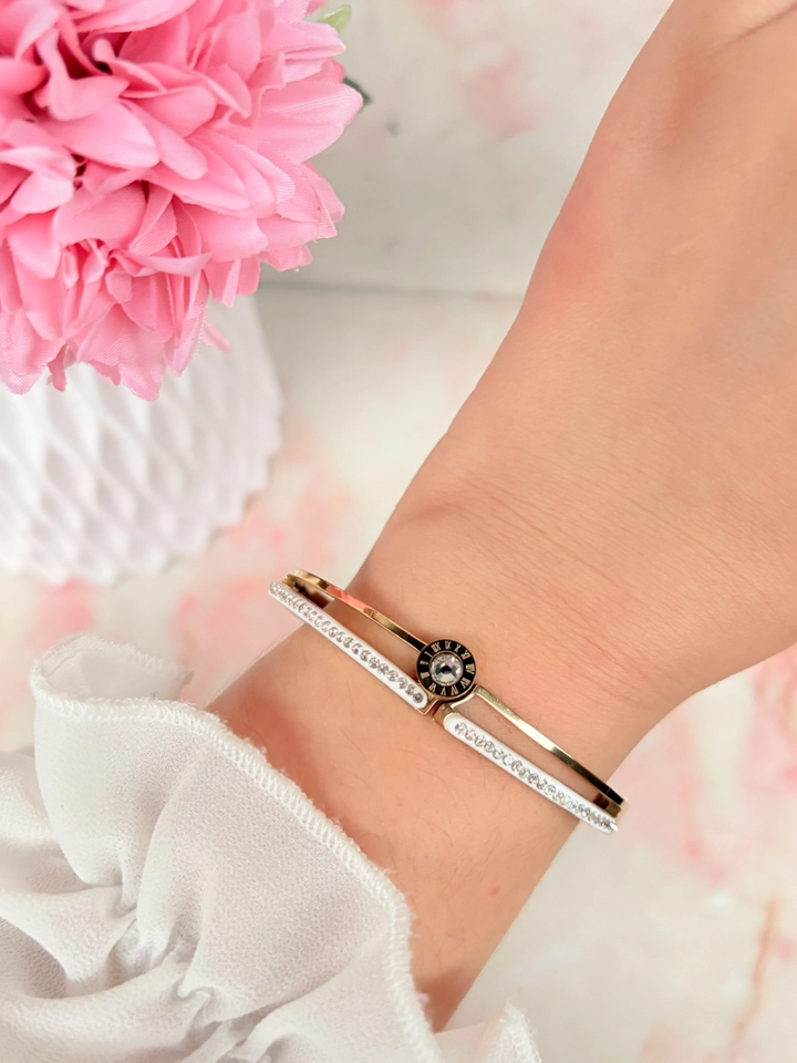 Bracelete duplo - aço