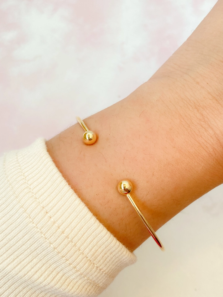 Bracelete duas bolinhas  - 1