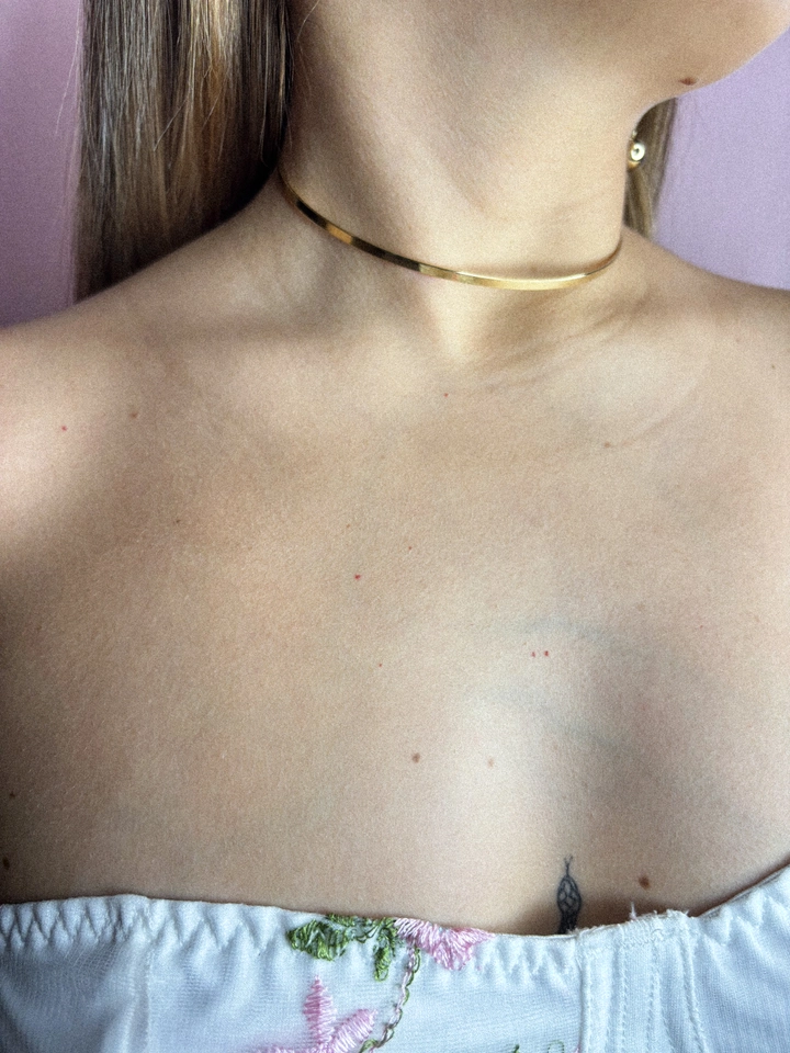 Choker aro laminado  - 2