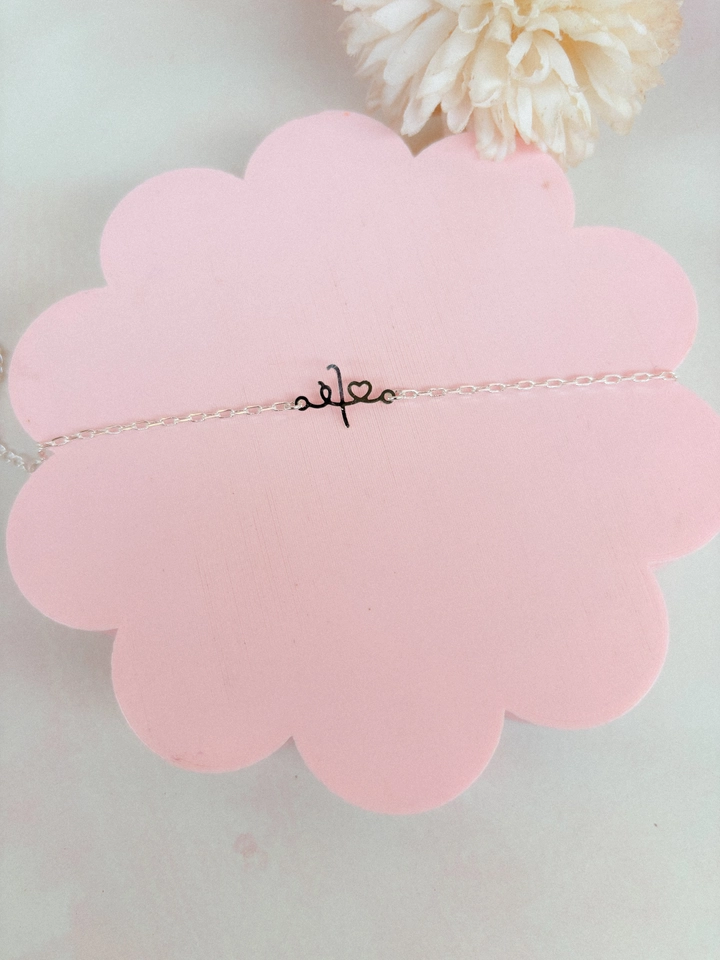 Pulseira fé - prata  - 1