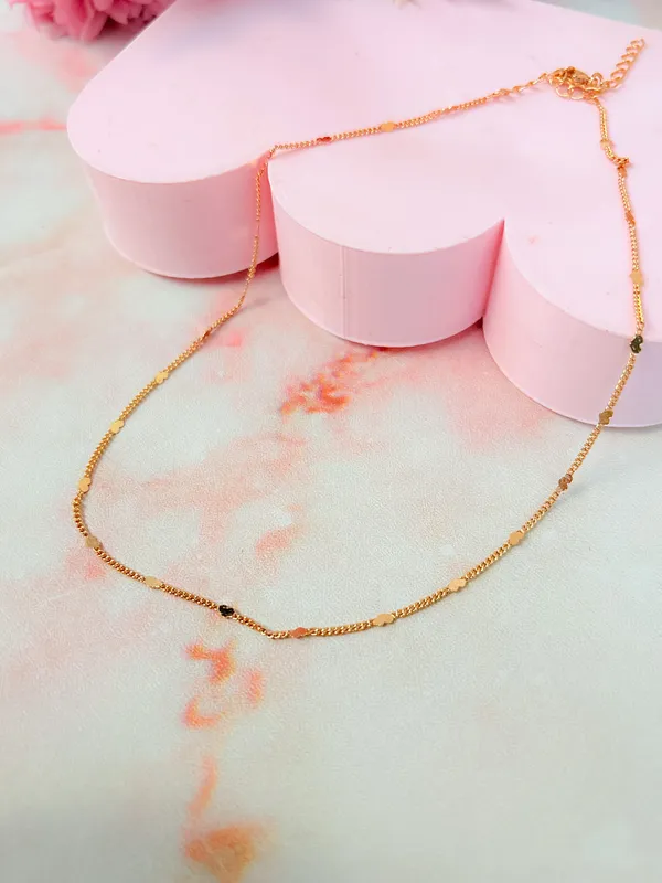 Choker mini corações achatados 