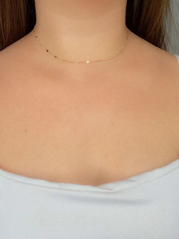 Choker mini corações achatados  - imagem 2