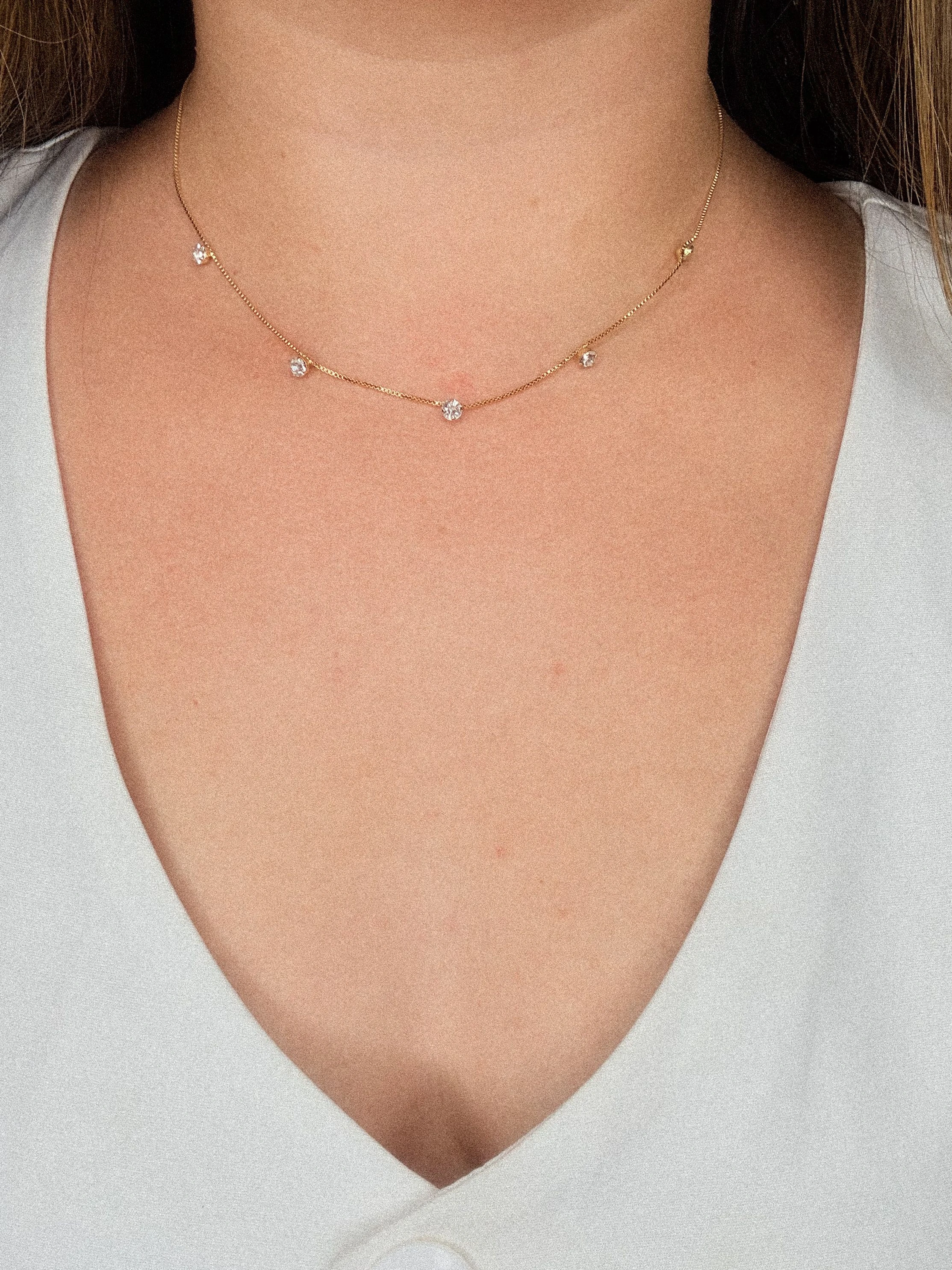 Choker pontinhos  - 1