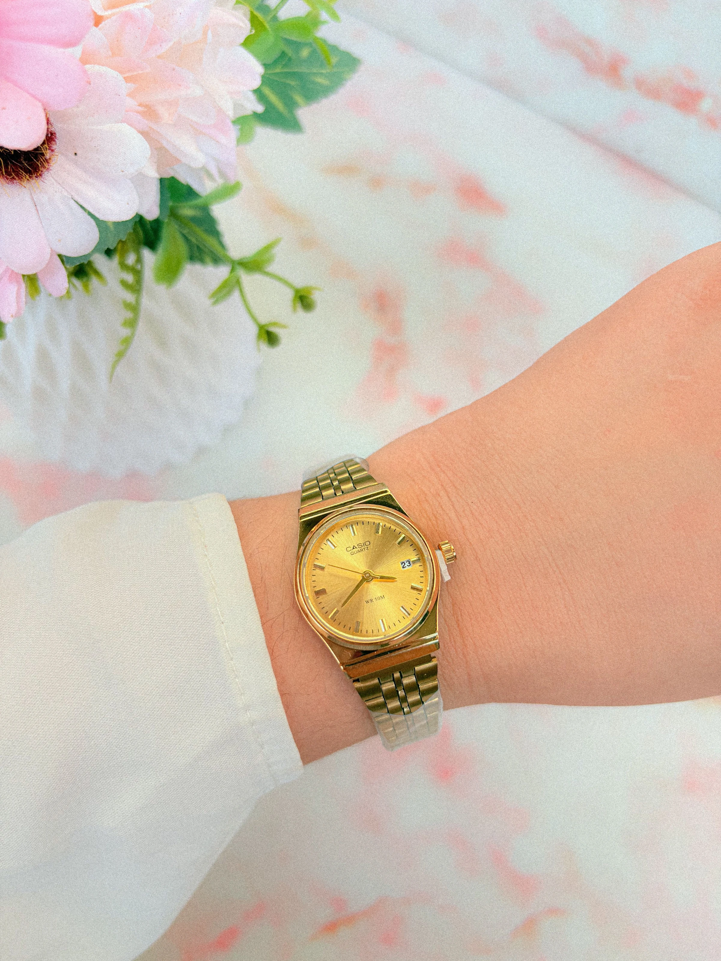 Relógio mini Casio - dourado  - 1