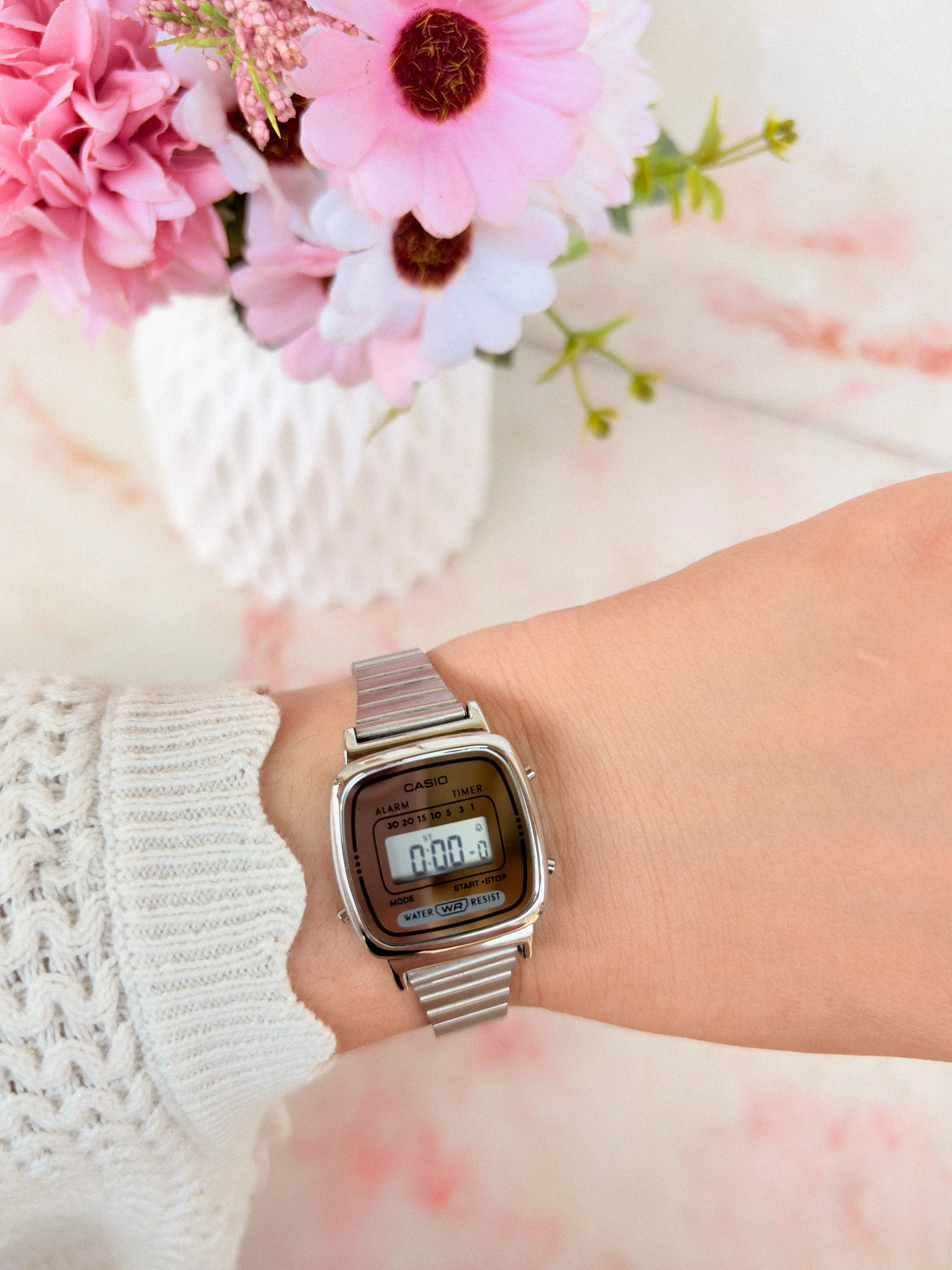 Relógio mini Casio - prata  - 1