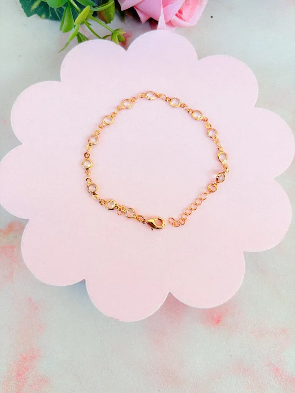 Pulseira pontinhos cristais 