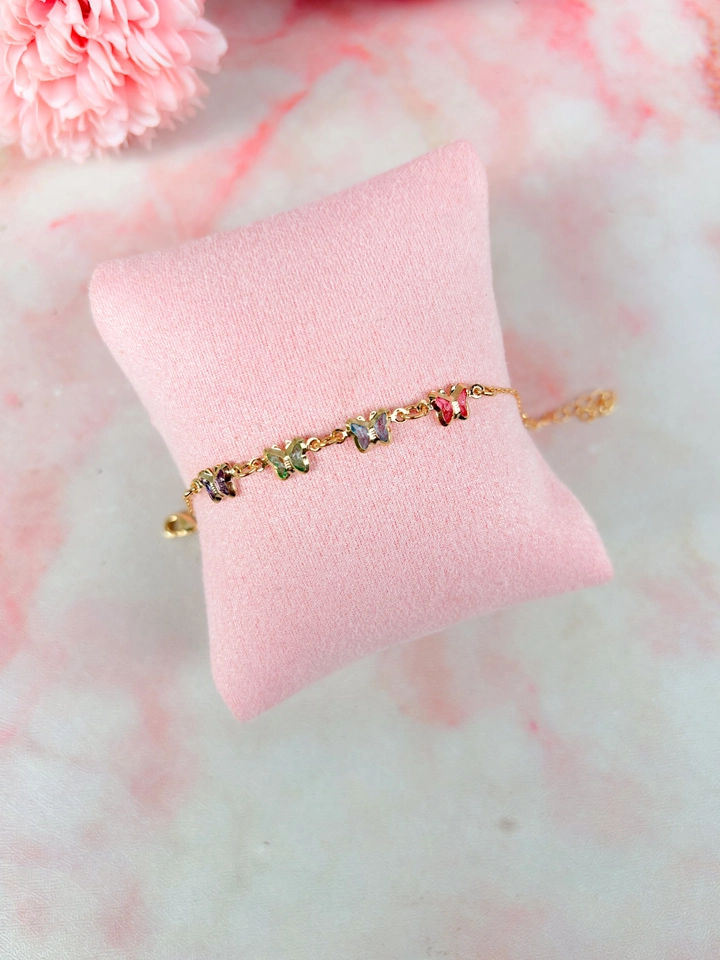 Pulseira borboletas infantil 
