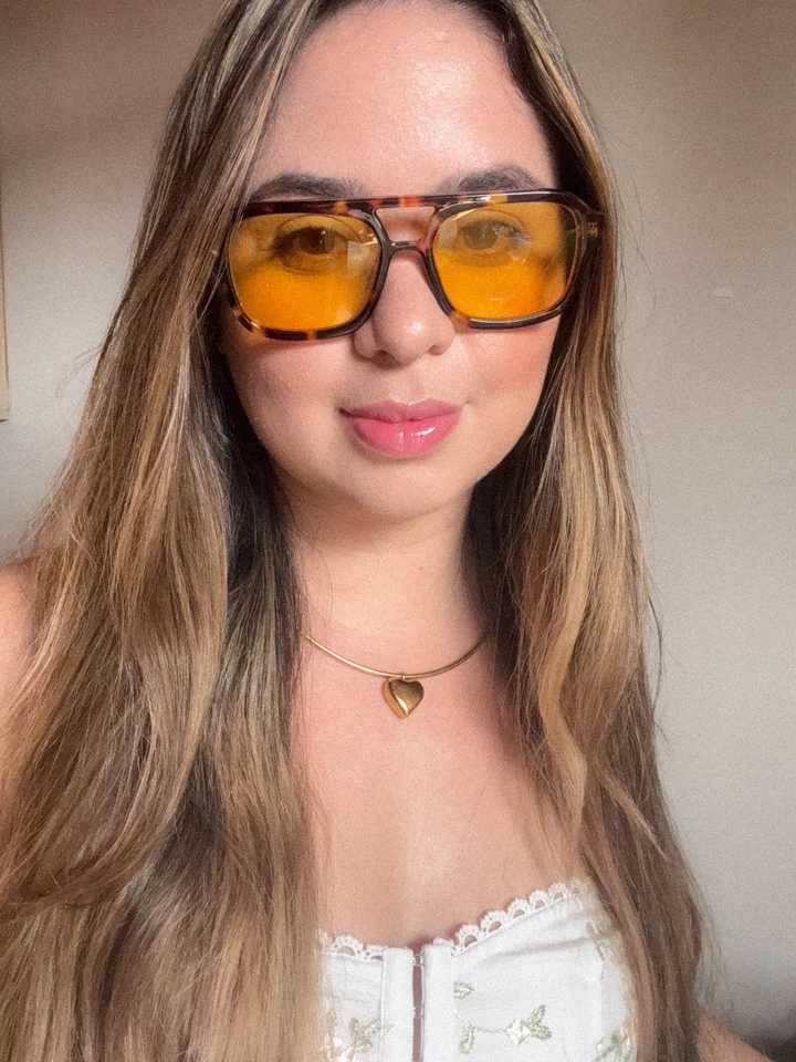 Óculos solar laranja 