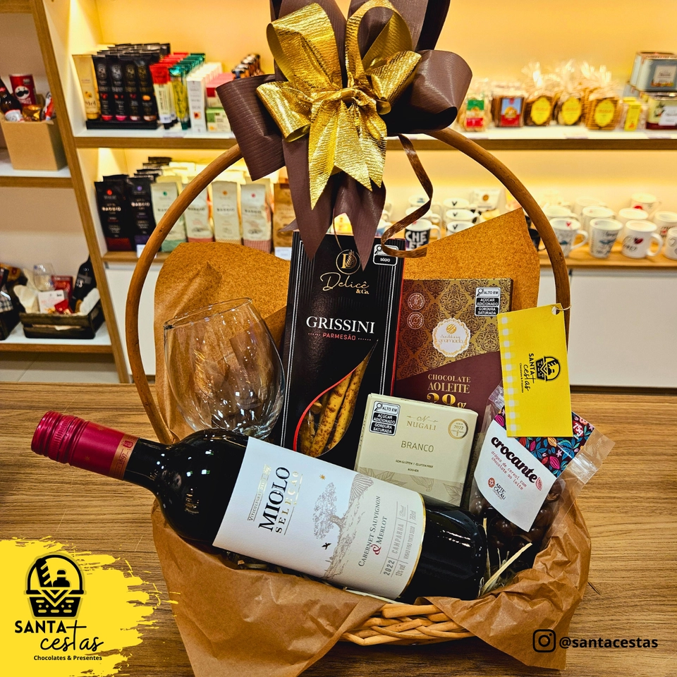 Cesta Vinho Miolo