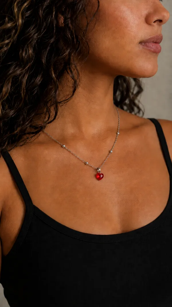 Colar Bolinha Vermelho
