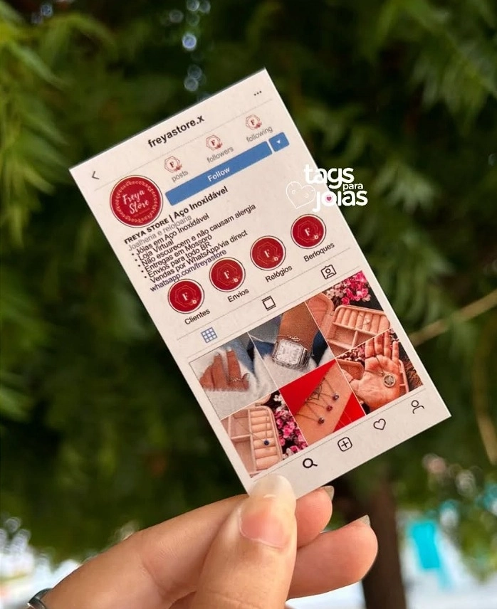Cartão Feed - 8,8cm x 4,8cm - 2