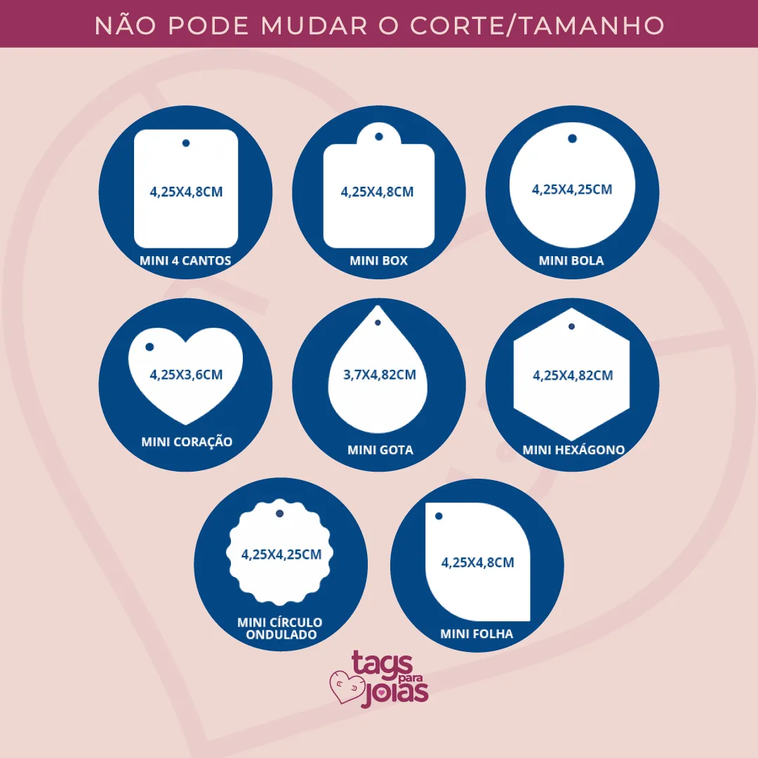 Mini Tags Corte Especial - 2