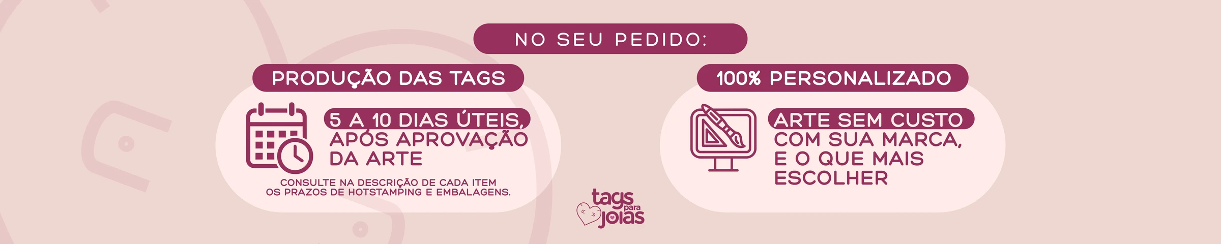 Tags para Joias