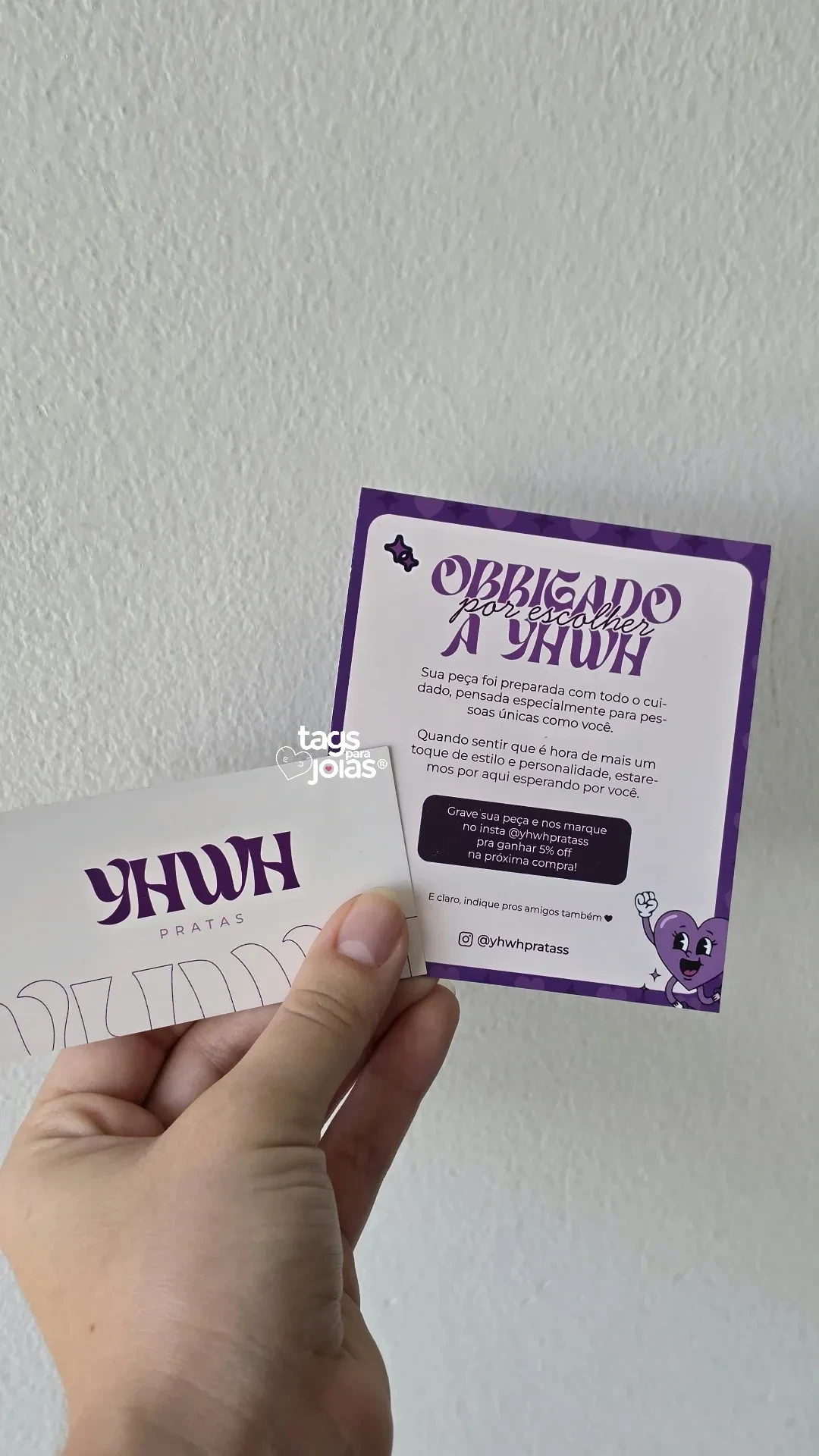 Cartão de Garantia - 8,8cm x 4,8cm - 3