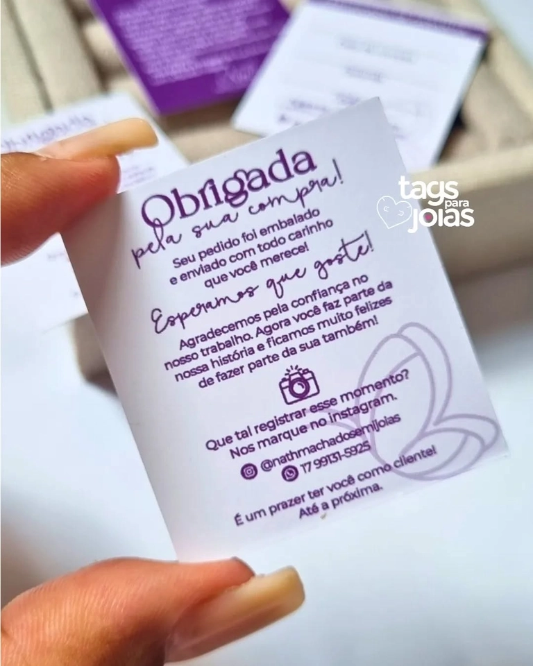 MINI AGRADECIMENTO - 4,2cm x 4,8cm - 2