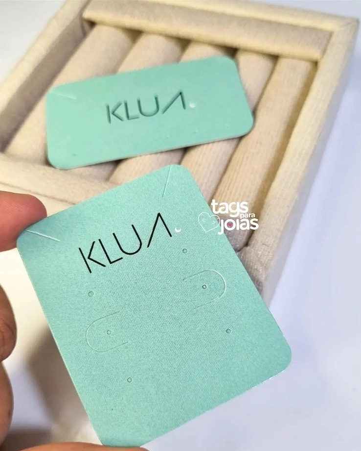 Tag para Colar e Trio de Brincos + Corte para Argolinha - 6cm x 4,8cm - 2
