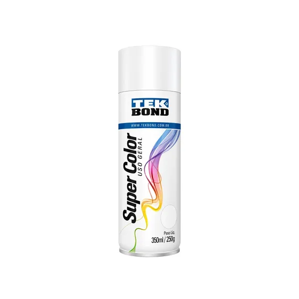 Tinta Spray Super Color 350ml/250g Branco Tekbond