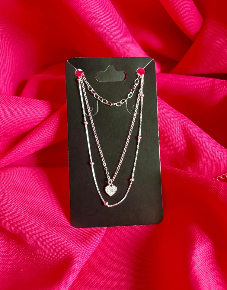 Colar triplo jasmine 