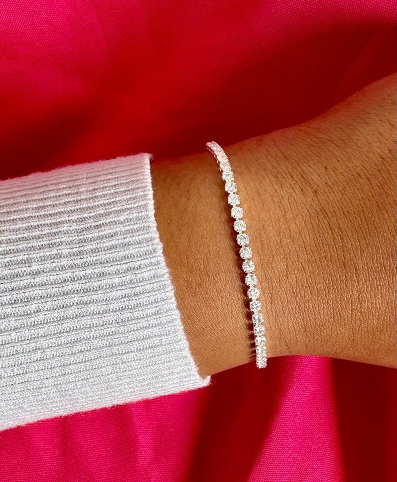 Pulseira zirconias 