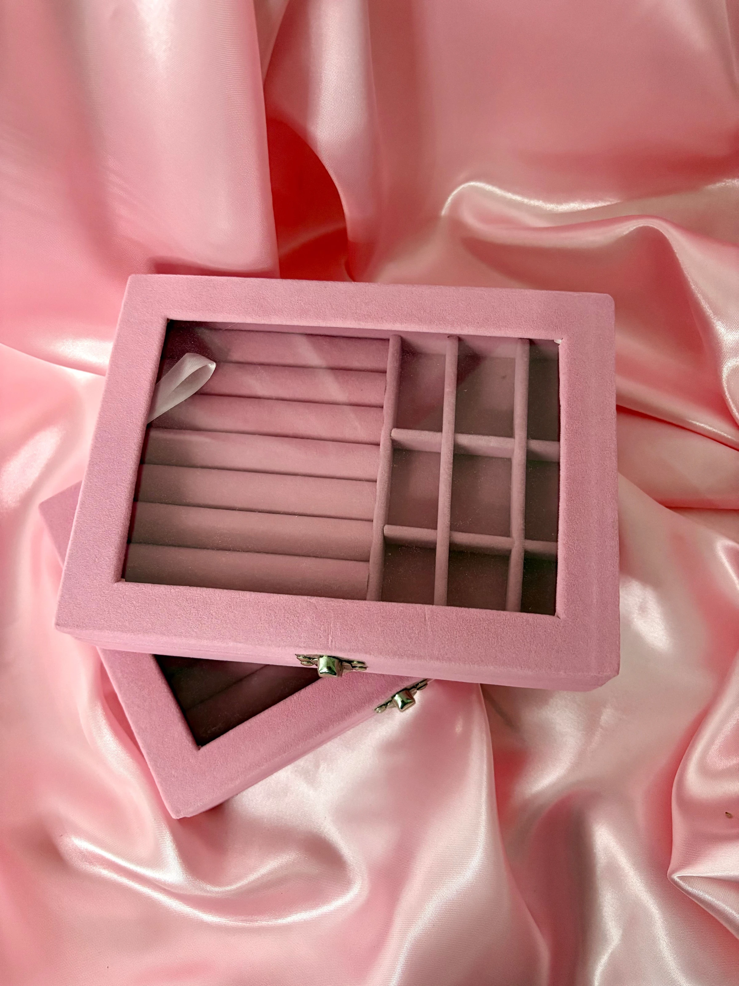 Porta joias com visor rosa  - 3