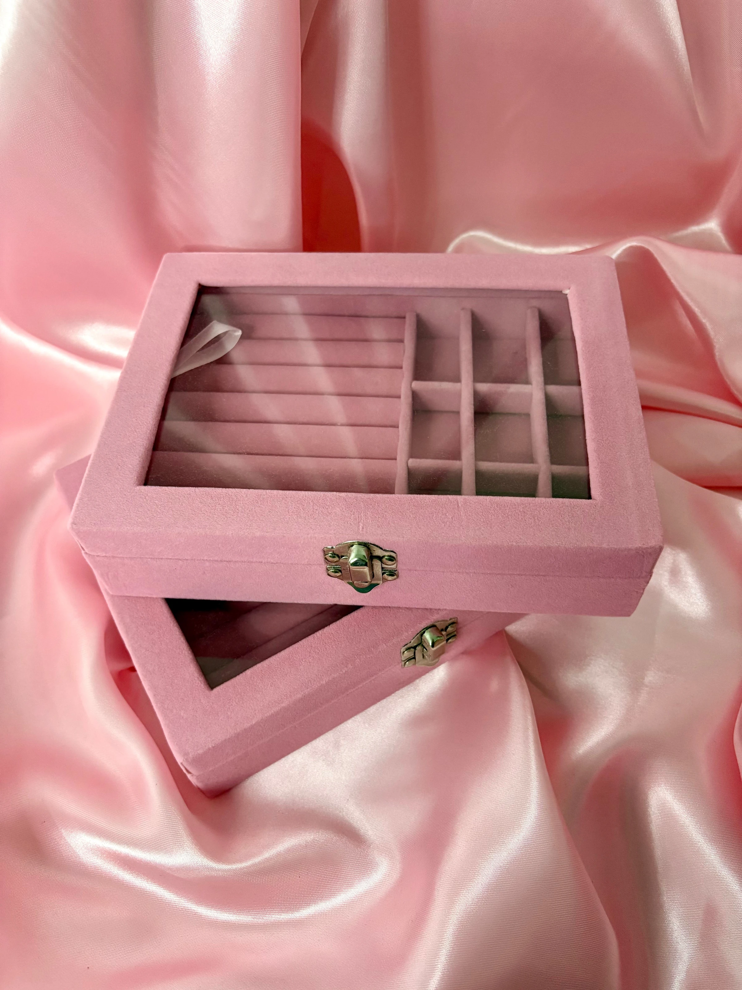 Porta joias com visor rosa  - 2
