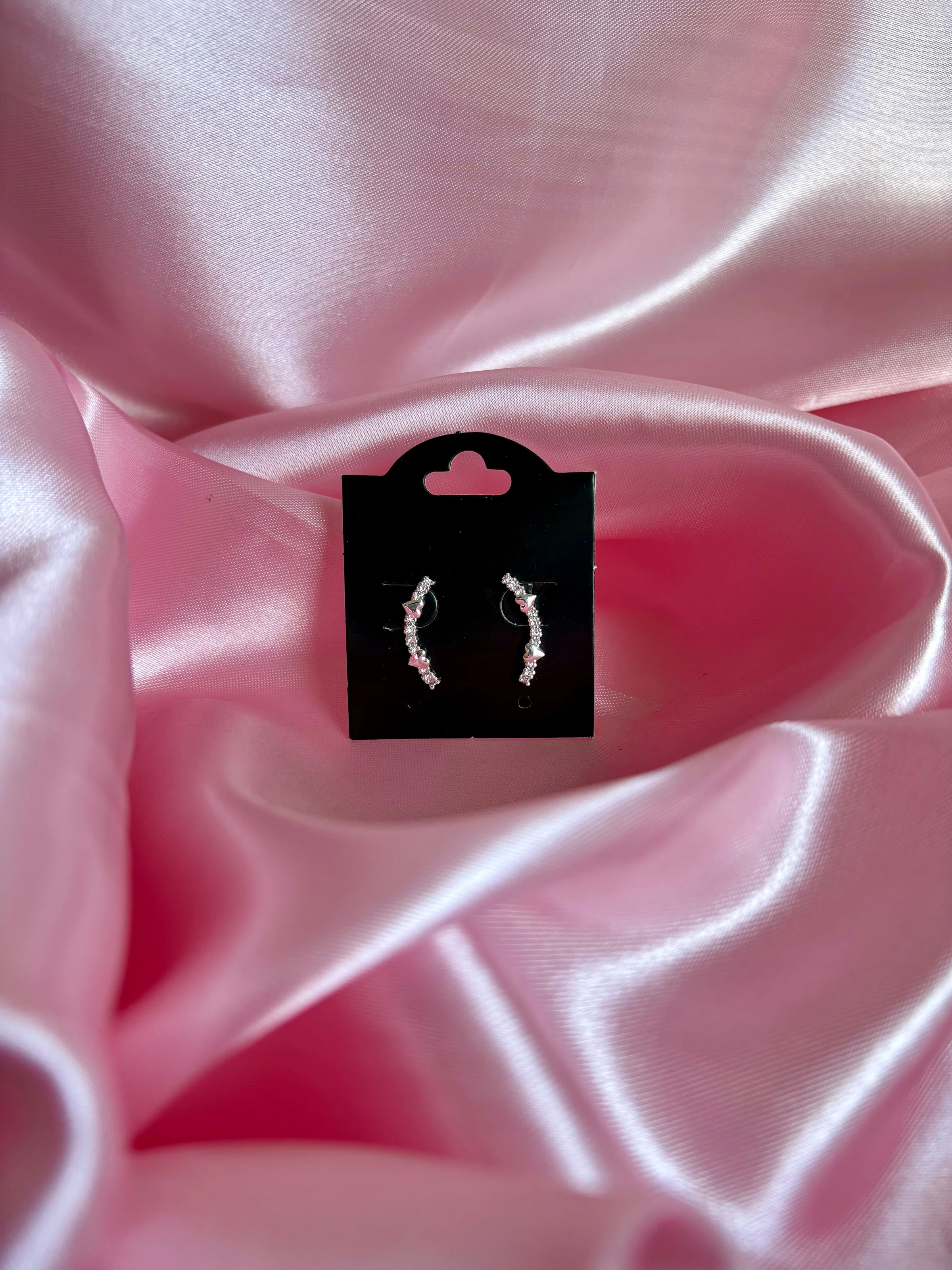 Ear cuff coração cravejado  - 1