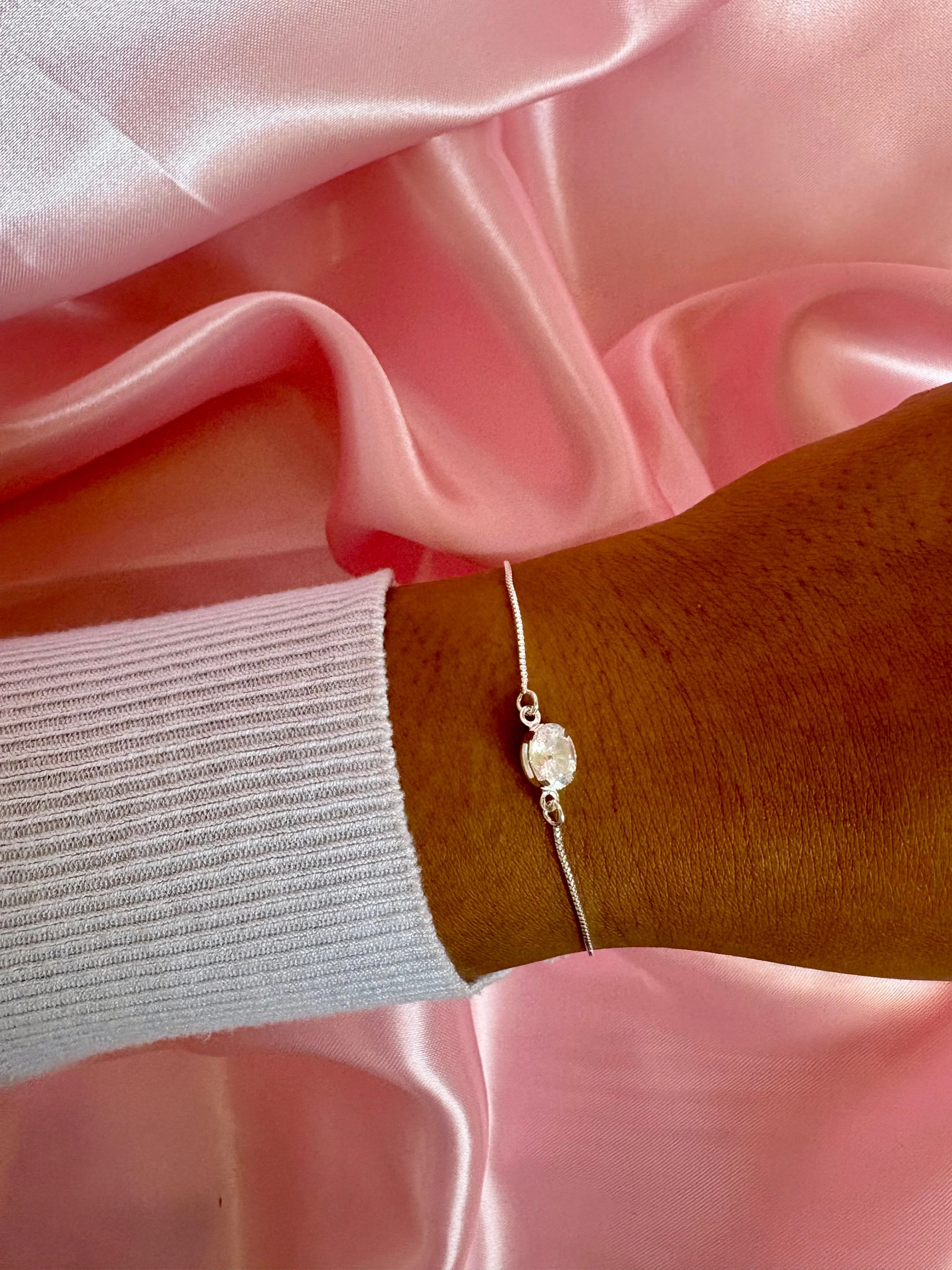 Pulseira gravatinha cristal  - 1