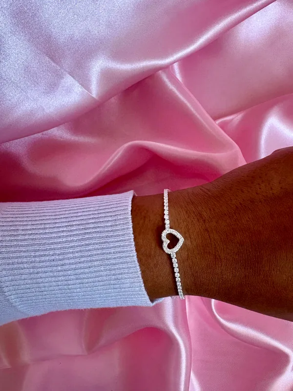 Pulseira riviera coração 