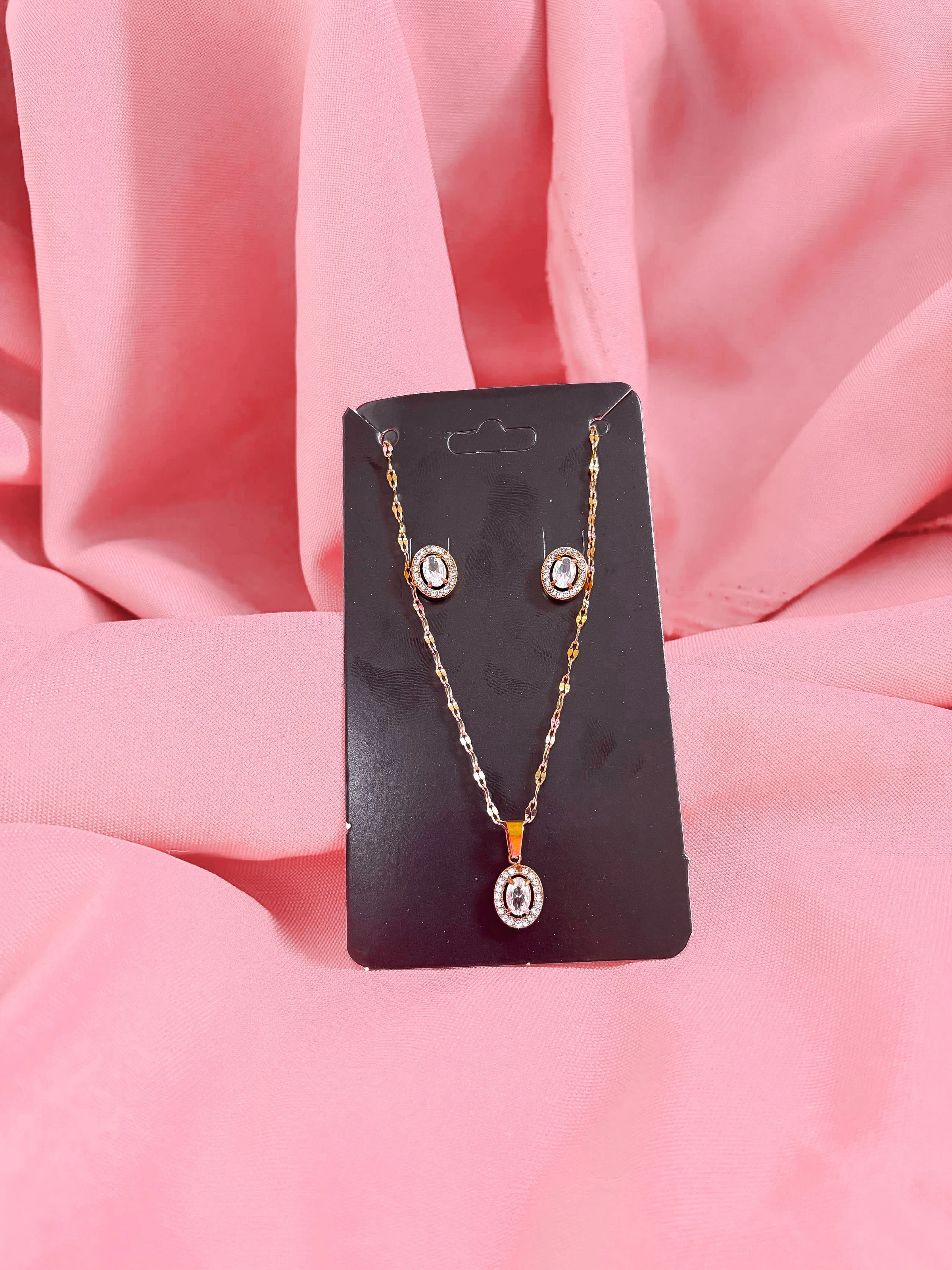 Conjunto ponto de luz cravejado  - 1