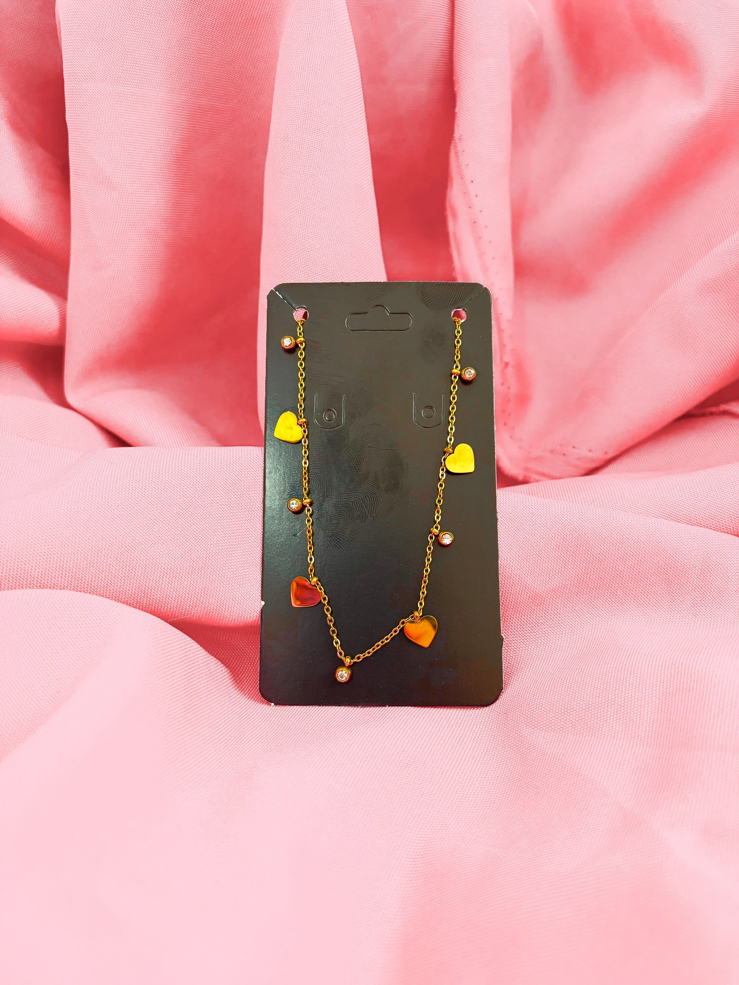 Choker corações e zircônias  - 1
